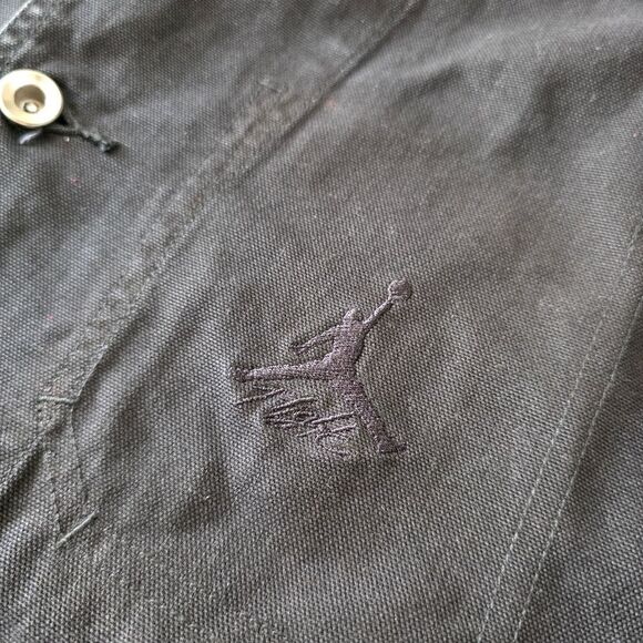 Air Jordan Essentials Chicago Work Jacket Black Men's Large L Nike FN4527-010 LE - Picture 3 of 9